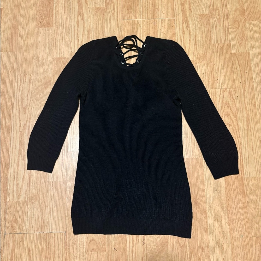 New York & Company Charcoal Knit Sweater
